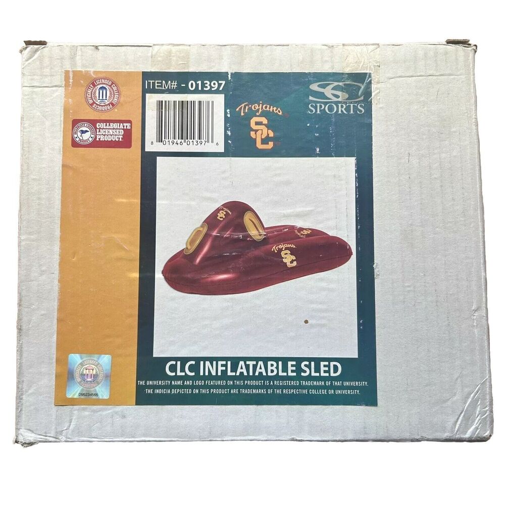 USC Trojans Inflatable Sled All Pro Sports Pool Float